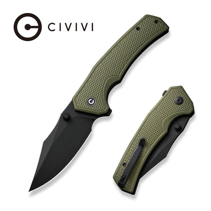 CIVIVI Vexillum Thumb Stud & Flipper Knife G10 Handle (3.81" Nitro-V Blade) C23003D-2