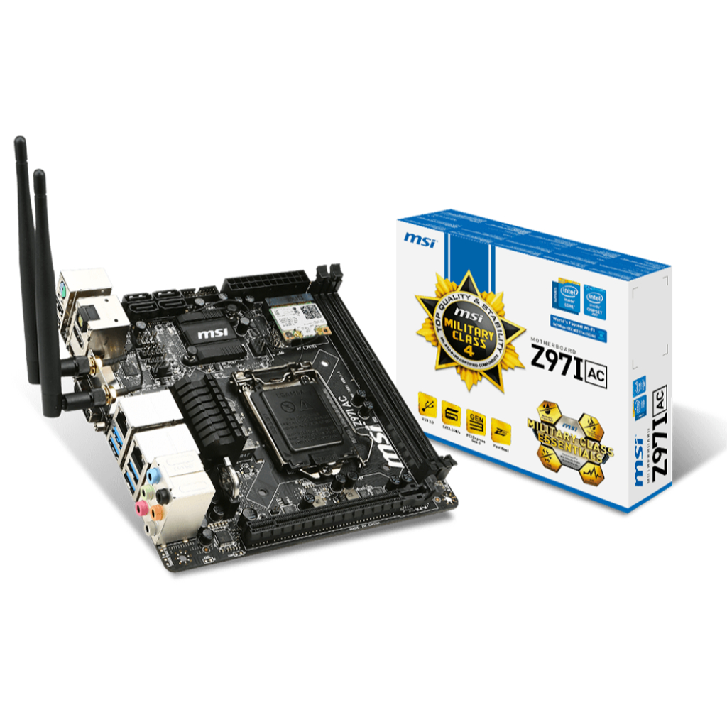 MAINBOARD (เมนบอร์ด) 1150 MSI Z97-I AC WIFI [Mini-ITX] ตัวท็อป พร้อมส่ง