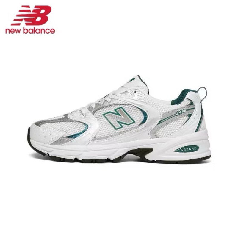 New ! รองเท้า New Balance 530 สีขาวเขียว size 37 ของแท้