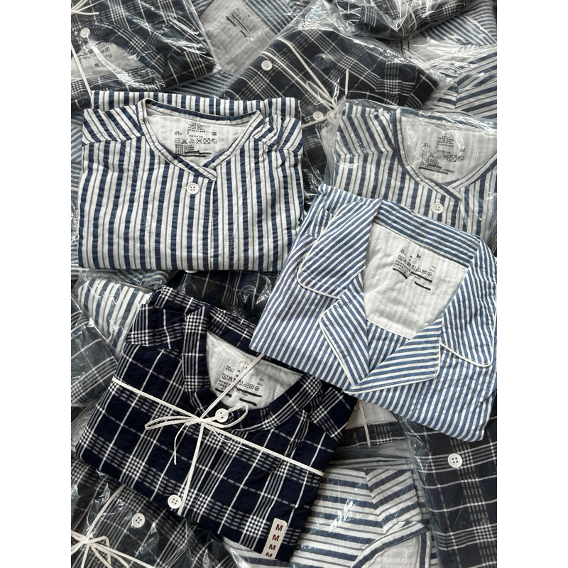 (ของแท้ ) MUJI pajamas ชุดนอนมูจิ