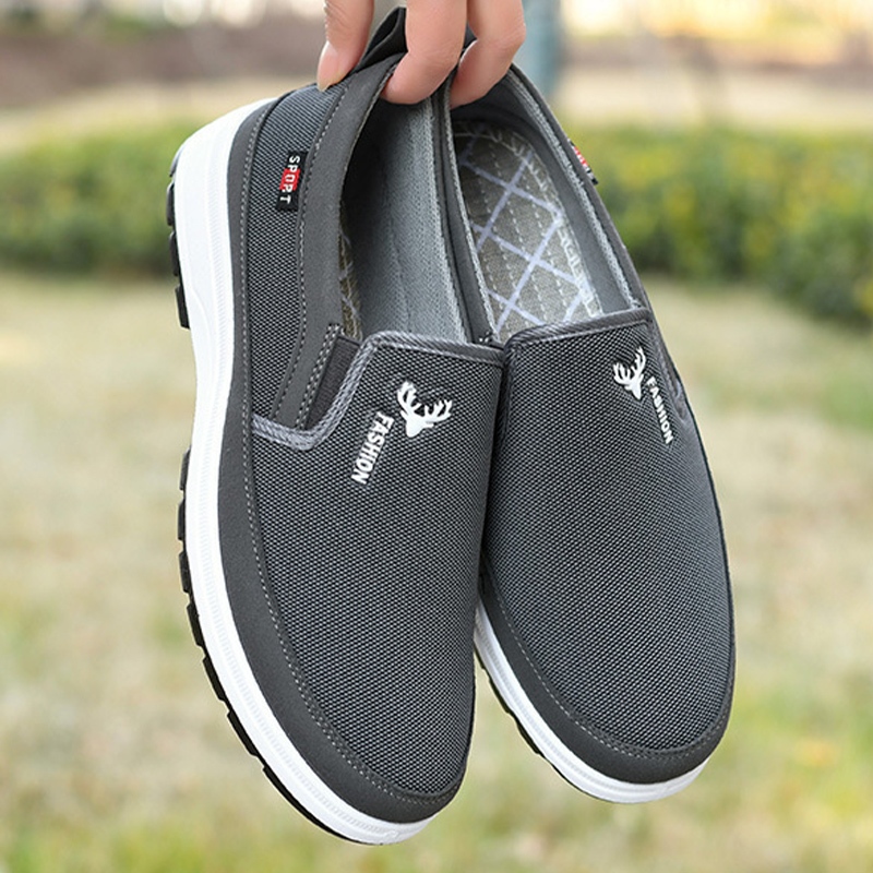 Fshoes งานปังเข้าใหม่แนะนำ  รองเท้าผ้าใบผู้ชายลำลองทรงสลิปออน งานแฟชั่น ทรงดี ดีไซน์เท่ ให้ฟีลดูมินิมอล รุ่นนี้สามารถสว