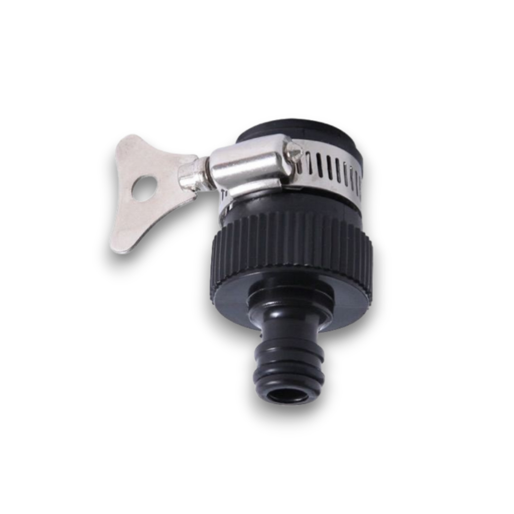 ข้อต่อสวมเร็ว สีดำ 1/2 นิ้ว ก็อกน้ำ ข้อต่อสายยาง 4 หุน ล็อคก๊อกน้ำได้หลายแบบ สะดวก สายน้ำไม่หลุด