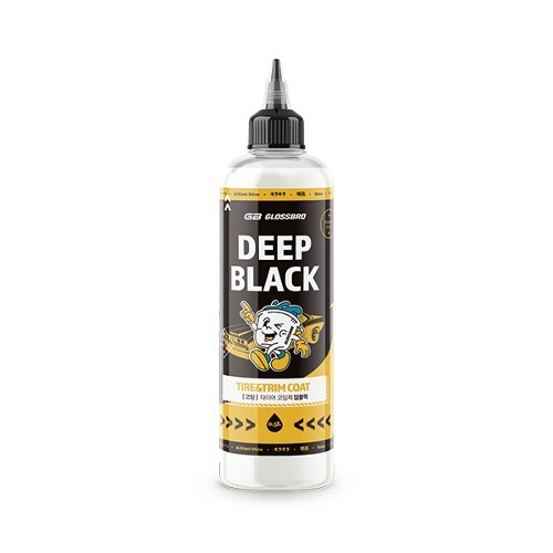 GLOSSBRO Deep Black, น้ำยาเคลือบยางและพลาสติกไวนิล 500ml
