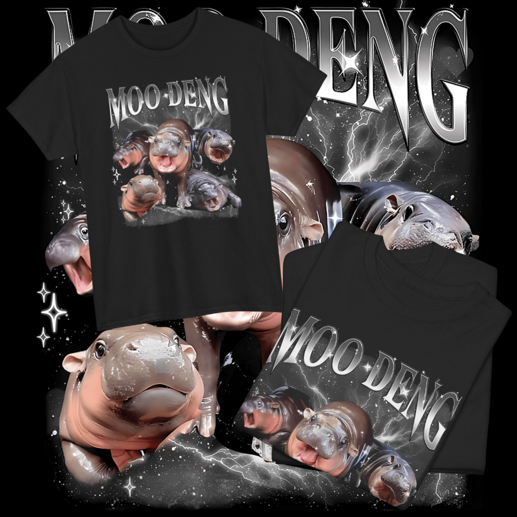 เสื้อยืด หมูเด้ง Bootleg สีเทา 2 (Cotton 100%)