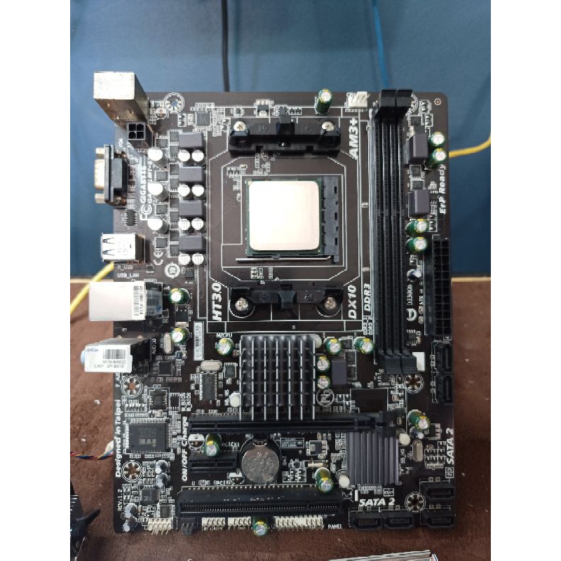 เมนบอร์ด AMD AM3 AM3+ พร้อม CPU แถมซิ้งพัดลม ฝาหลัง