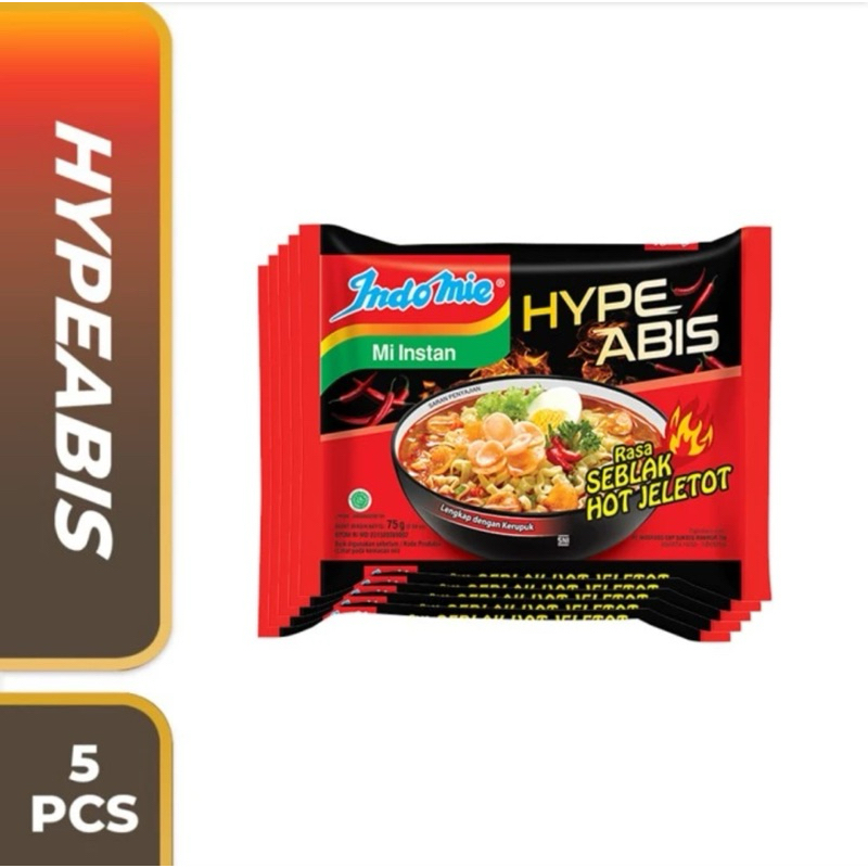 Indonesia Indomie Kuah Rasa Seblak Hot Jeletot 75 gram