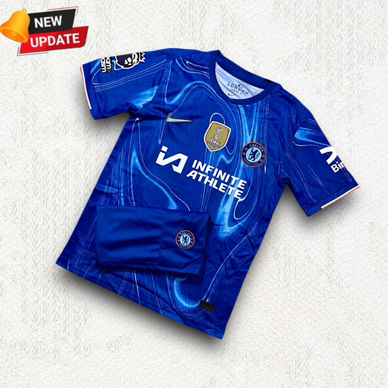 ชุดกีฬาเด็ก เชลซี ฤดูกาลใหม่ล่าสุด 2024/2025 มีไซด์ 14 ถึง 30 มีเสื้อพร้อมกางเกง
