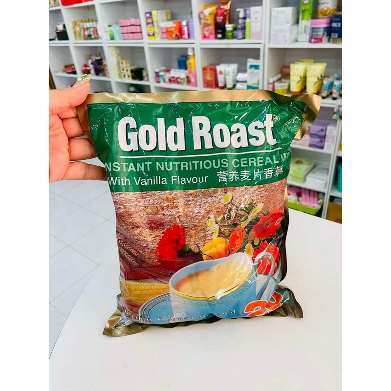 ข้าวโอ๊ตมาเลย์ Gold Roast 🌾ข้าวโอ๊ตธัญพืช รสวนิลา ชงพร้อมดื่ม 1 แพ็คบรรจุ 20 ซอง
