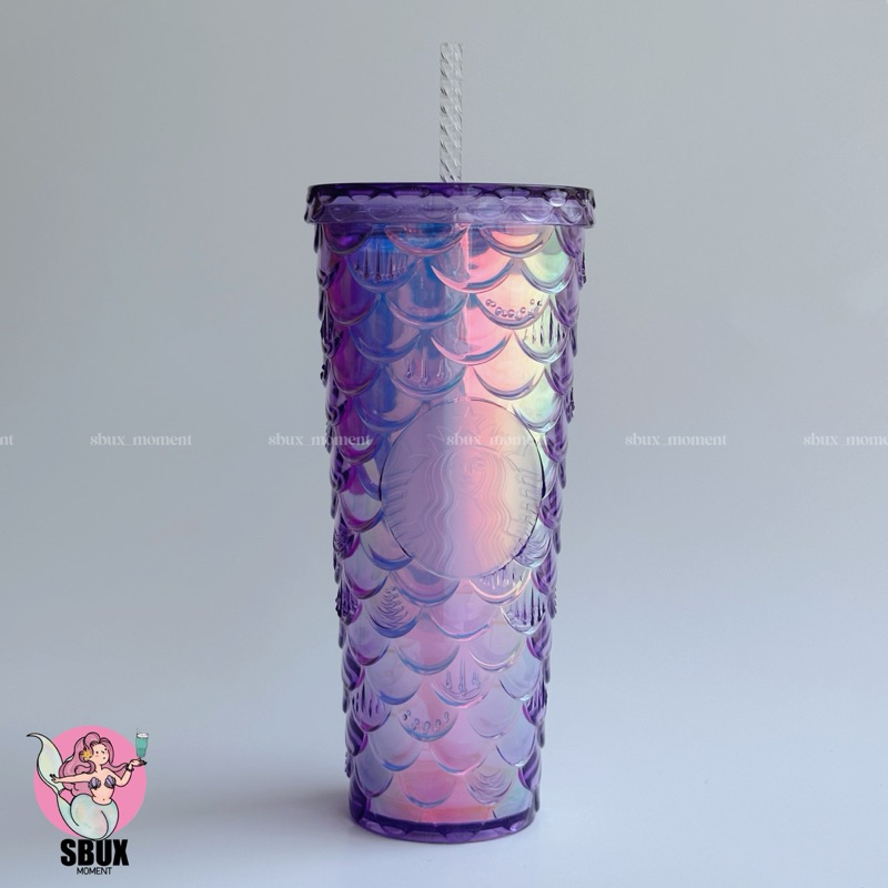 Clearance Sale! Starbucks Taiwan Mermaid Purple Scale Cups 24oz