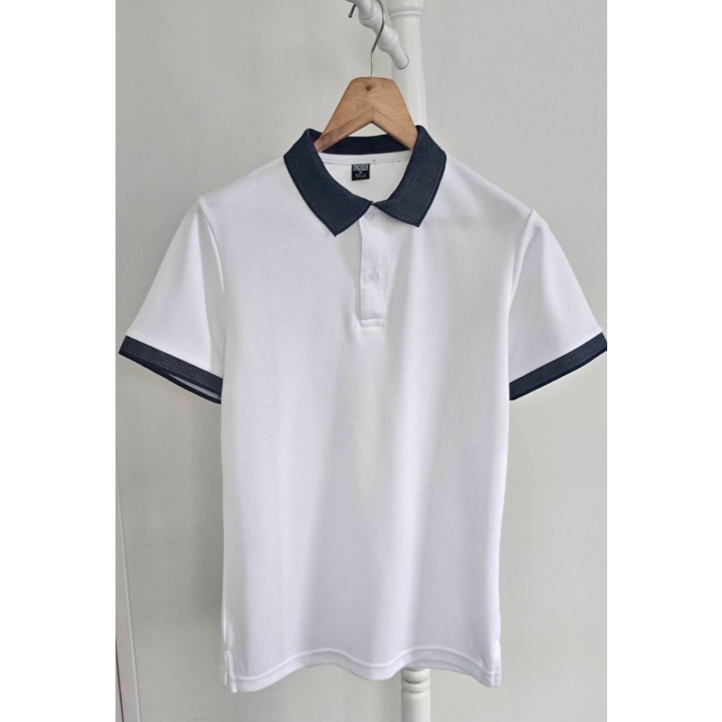 โปโลผ้า Drytech ปกแขนทอลายพิเศษ