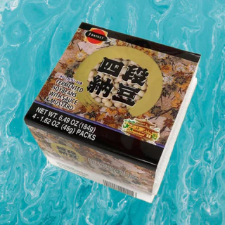 ยอนดัน นัตโตะ แพ็ค4ชิ้น นัตโตะญี่ปุ่น Nutto Yondan Natto ถั่วเน่าญี่ปุ่น ถั่วเน่าถั่วเหลืองหมักเจ-บาสเก็ตกับซอสมัสตาร์ด