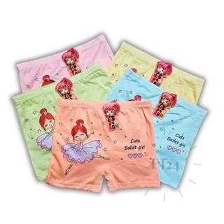 ABN Kids แพค 10 ตัว กางเกงในเด็กผู้หญิง สีพาสเทล สุ่มลาย 1 แพค/ลาย น่ารัก ใส่สบาย แบรนด์ไทย