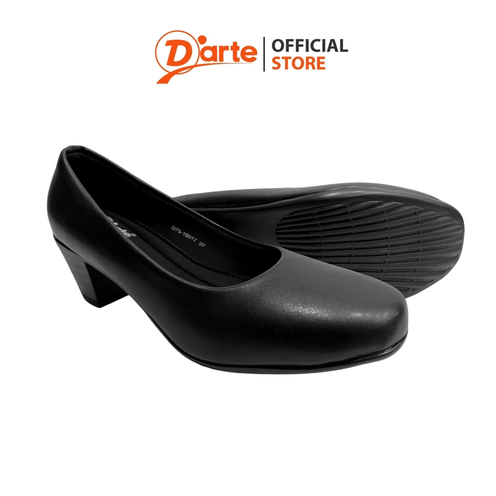 D'ARTE รองเท้านักศึกษา UNIFORM D75-19017-BLK (แนะนำเพิ่มจากปกติ 1 ไซส์)