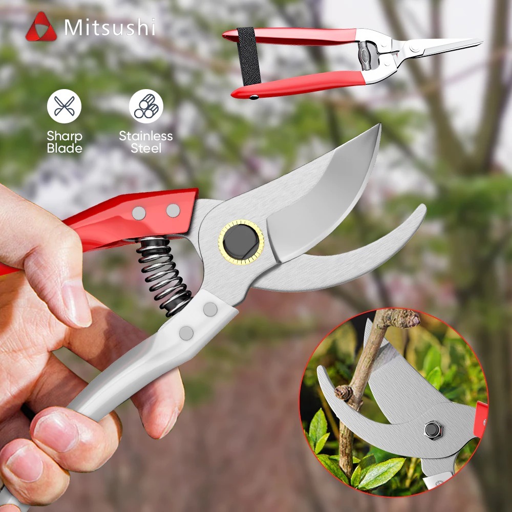 Mitsushi MYLJ02 กรรไกรตัดแต่งกิ่ง กรรไกรตัดแต่งกิ่งสแตนเลสสวนกรรไกรตัดกรรไกรตัดแต่งกิ่งสวน