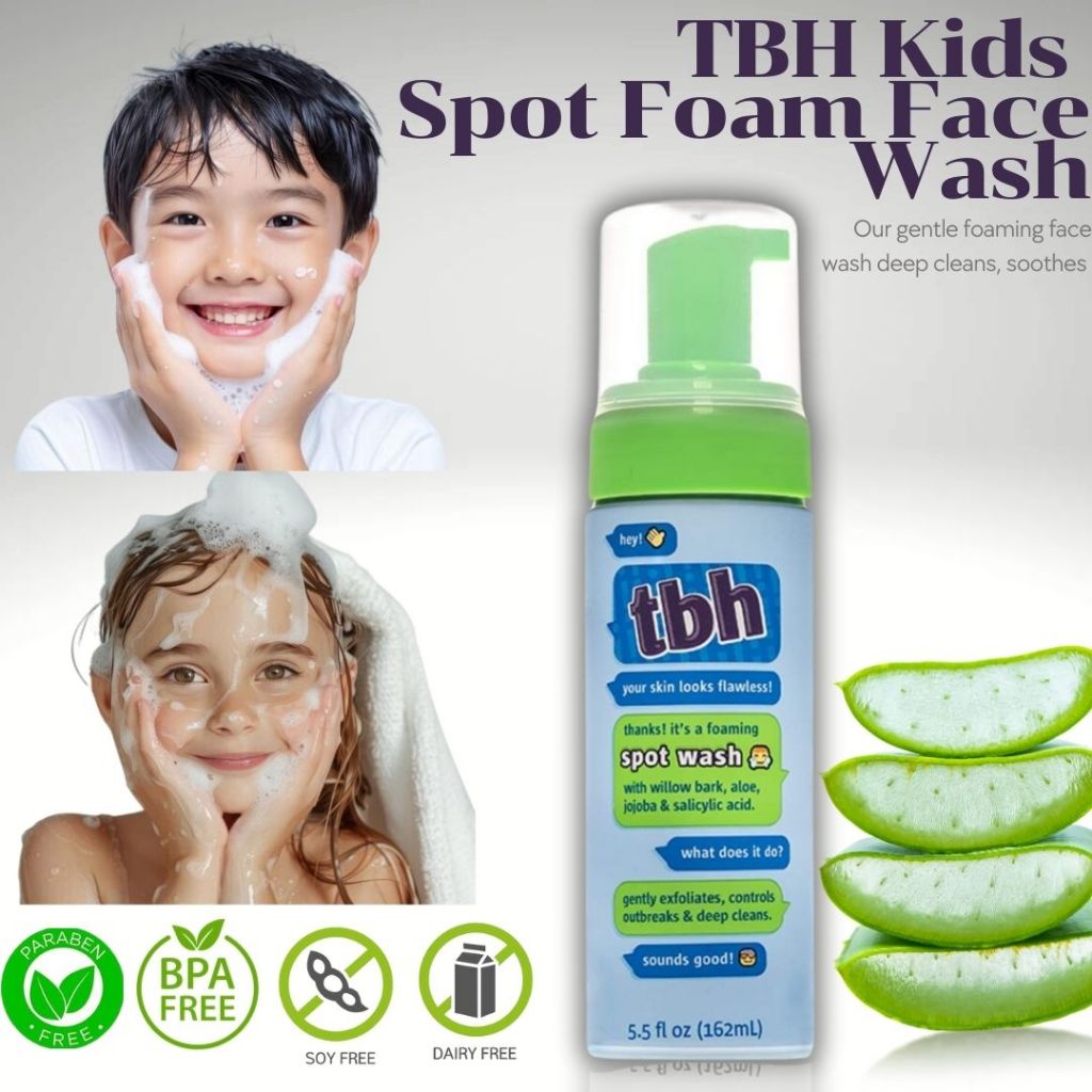 ใหม่!! นำเข้า USA โฟมล้างหน้าเด็ก TBH Kids Spot Foam Face Wash, 5.5 ounces ราคา 790 บาท