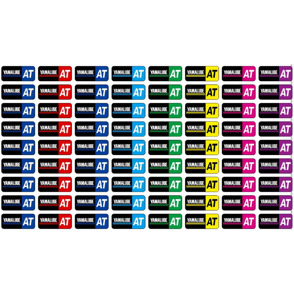 sticker YAMALUB สี uv โครเมื่ยม