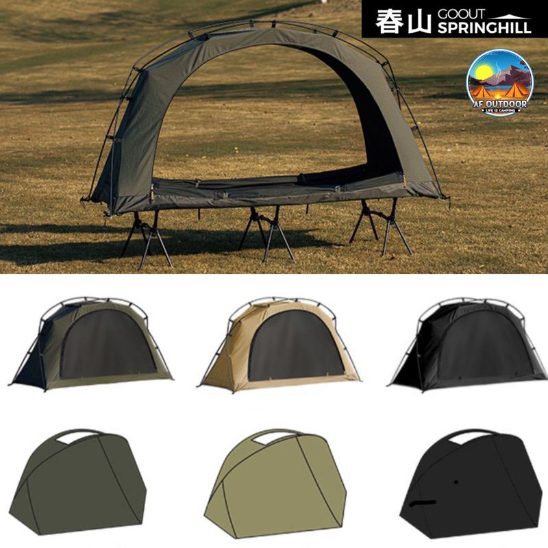 พร้อมส่ง Go Out Springhill Woods Cabin 1.0 นอนคนเดียว เต็นท์สนามวางบนเตียง