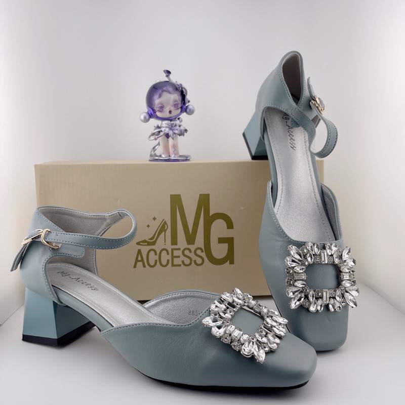 รองเท้าคัชชู MG Access สี BLUE size 37🍒 มือ 1 พร้อมกล่อง ซื้อมาไม่เคยใส่ค่ะ