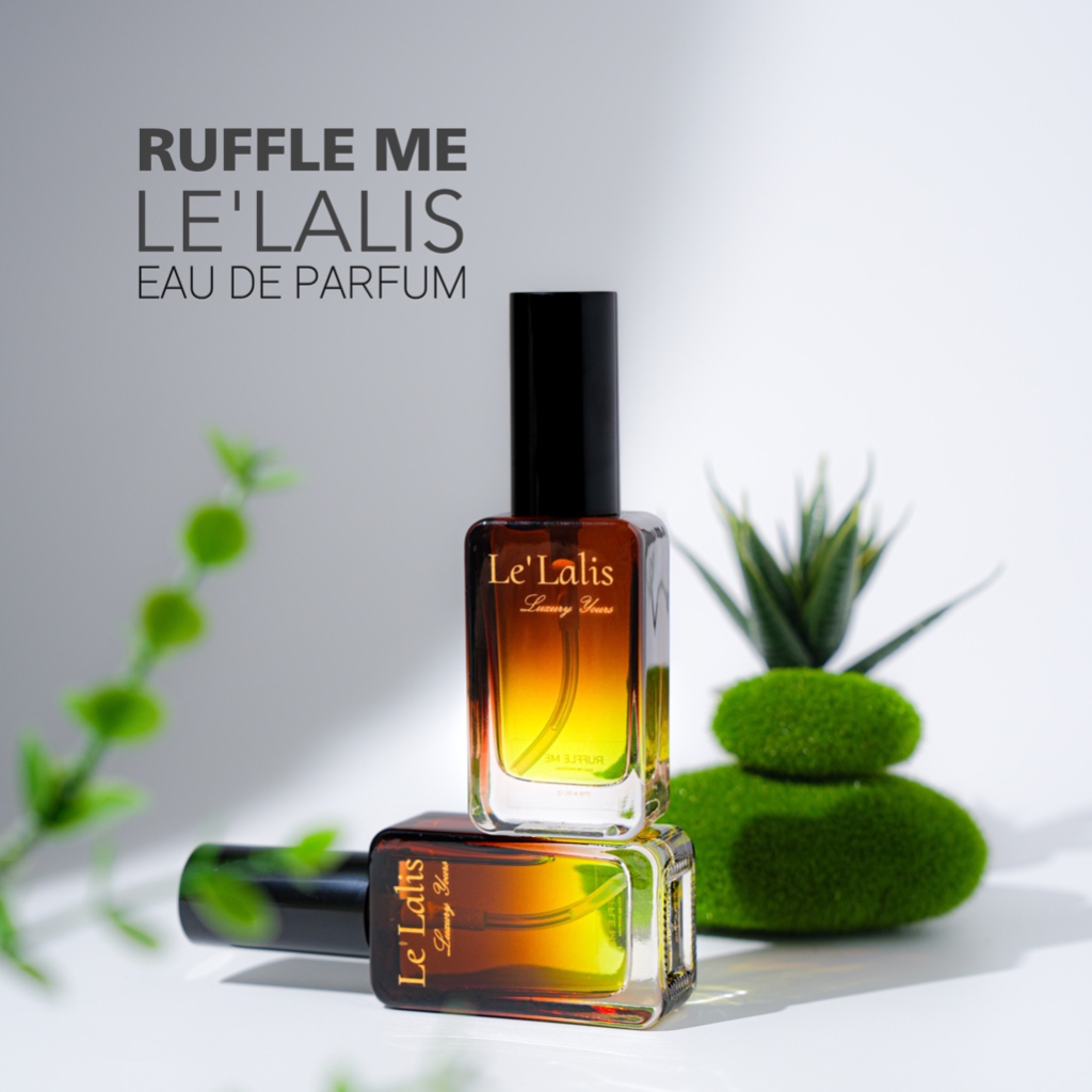 " RUFFLE ME " Le'Lalis Eau De Parfum (EDP) 30 ml. 🌿 กลิ่น Unisex fresh & Floral จากตระกูลซิทรัส และแอ๊ปเปิ้ลเขียว 🌿