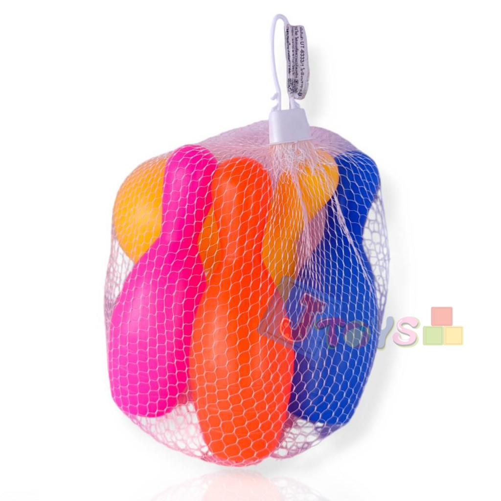 ของเล่นโยนโบว์ลิ่ง 5 ชิ้น มี โบว์ลิ่ง 4 ชิ้น พร้อมลูกโบว์ลิ่งใช้โยนให้ล้ม ใส่ถุงตาข่าย - รูปที่ 6