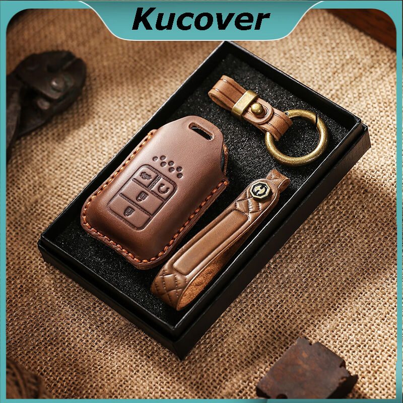 เคสกุญแจรีโมทรถยนต์ แบบหนัง สําหรับ Honda Accord Civic FC City
