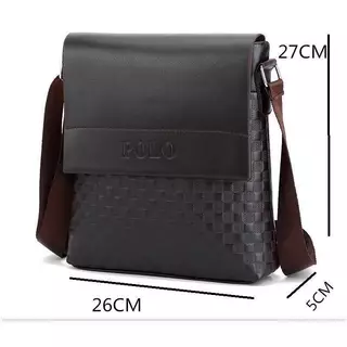 พร้อมส่ง PLกระเป๋าสะพายข้าง ไซต์ใหญ่ ใช้ไปทำงาน ดูมีระดับ PU Leather