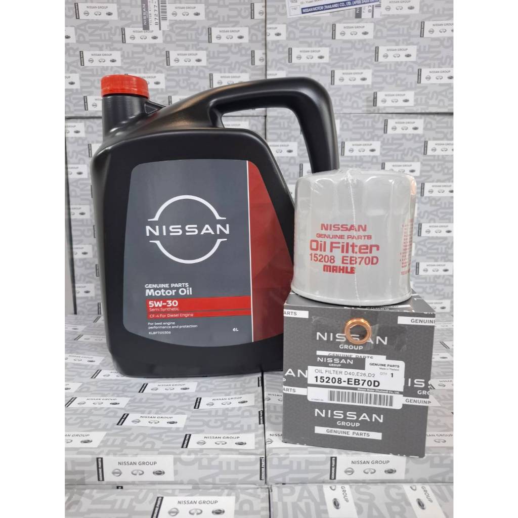 ชุดถ่ายน้ำมันเครื่องดีเซลกึ่งสังเคราะห์ 5W-30 CF-4 ขนาด 6 ลิตร