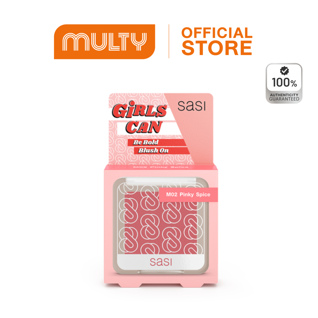 Sasi-Girls Can Be Bold Blush On 6g. บลัชออนเนื้อแมท