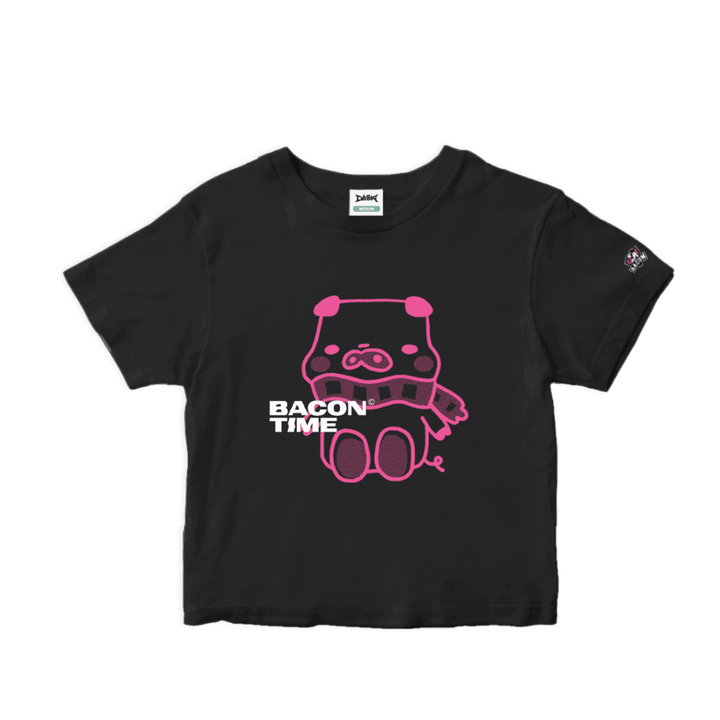BAC. At It Baby Tee [Black] เสื้อเบบี้ที แขนสั้น ทรงน่ารัก
