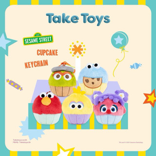 Sesame street keychain 🚧🧶🍋‍🟩| พวงกุญแจคัพเค้กแอลโม่ ลิขสิทธิ…