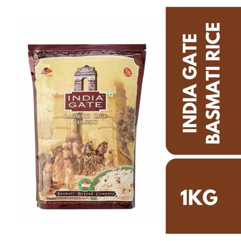 India Gate Basmati Rice 1kg ++ อินเดียเกทข้าวบาสมาติ 1กก.