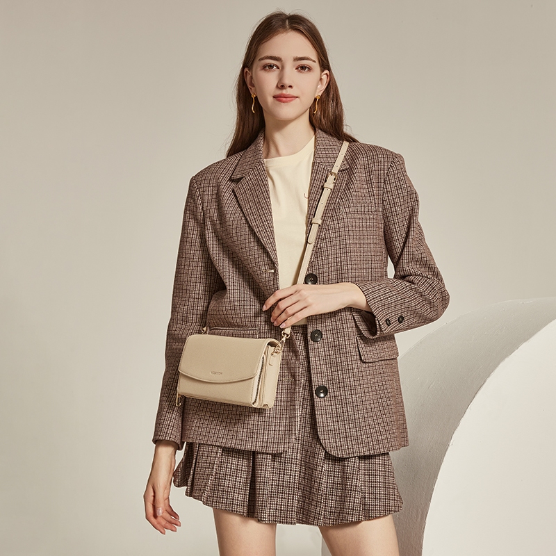 MOSSDOOM Eve Bag กระเป๋าสะพายสุภาพสตรีสไตล์มินิมอล กระเป๋าแฟชั่น มี5สี(ดำ/แอปริคอท/ชมพู/ขาว/น้ำเงิน) สีสวยตรงปก - รูปที่ 2