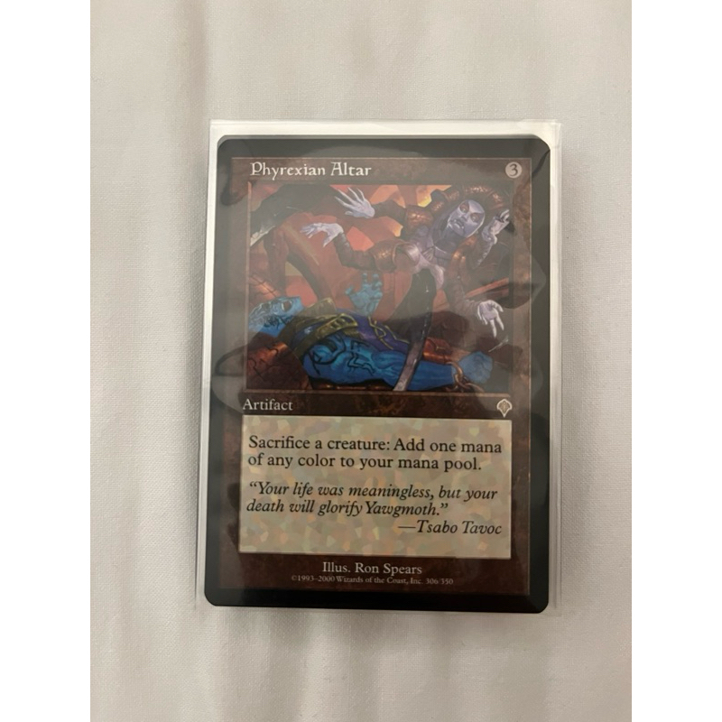 การ์ด MTG Phyrexian Altar Artifact Magic the gathering EDH รุ่น Invasion สภาพ Ex-Nm