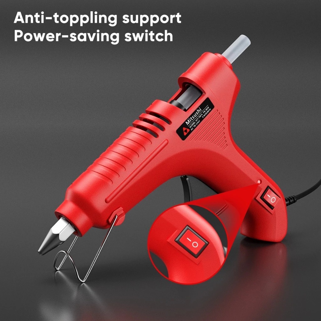 Mitsushi Glue Gun 80W ปืนยิงกาวไฟฟ้า กาวร้อน11mm ปืนกาวร้อน ปืนยิงกาวขนาดเล็ก ปืนยิงกาวร้อน