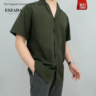 เสื้อเชิ้ตฮาวายสีพื้นผ้าไหมญี่ปุ่นรุ่นไม่มีกระเป๋าหน้า (H365) The Originals Hawaii Shirts ESZADA Design PremiumA+