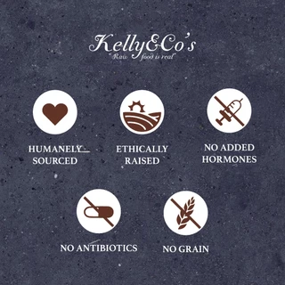 เคลลี่แอนด์โค รอว์ ดินเนอร์ ไบท์ อาหารบาร์ฟฟรีซดราย สำหรับสุนัข 156 g.KELLY AND CO'S RAW DINNER BITES FOR DOG