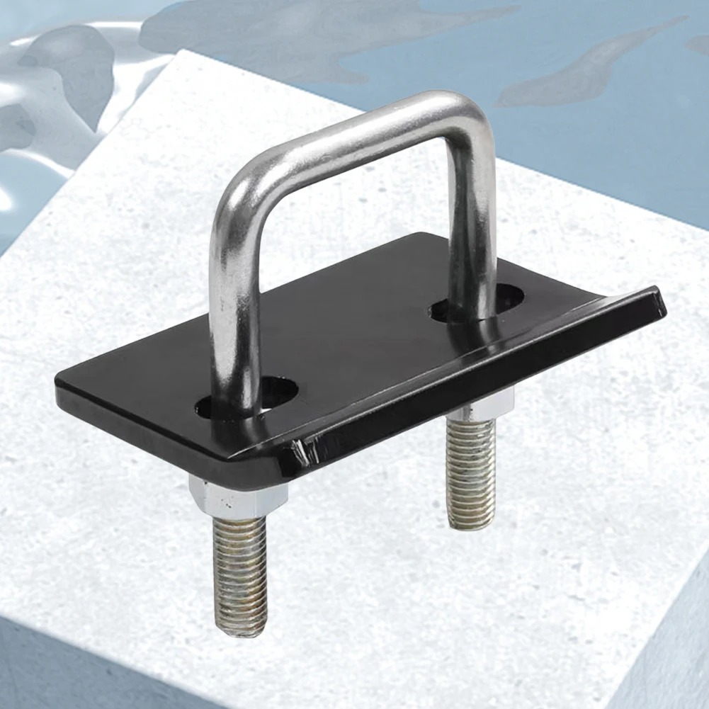 2 นิ้วรถพ่วงล็อคลงผูกปมรถพ่วงสําหรับงานหนักแดมเปอร์ U-Bolt Hitch Tightener Lock Down Tow Clamp ชิ้นส
