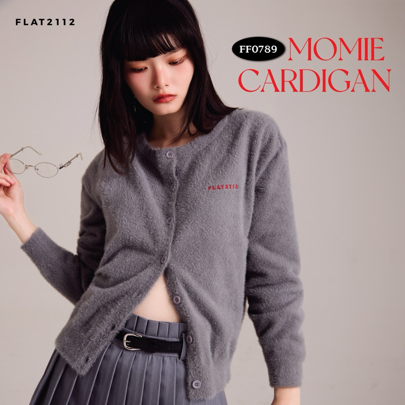 FLAT2112 FF0789 : MOMIE CARDIGAN คาร์ดิแกนแขนยาว เสื้อกันหนาว