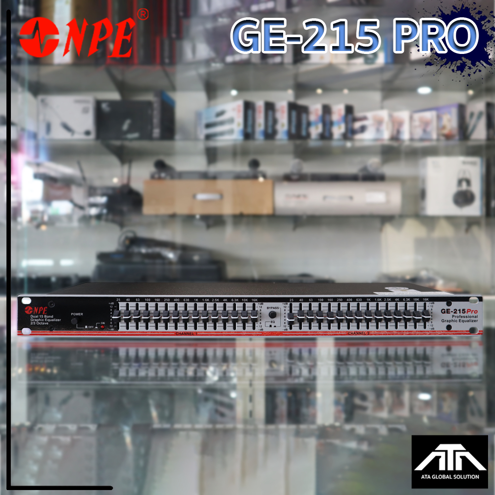 NPE GE-215 PRO 15-Band Stereo Graphics Equalizer  เครื่องปรับแต่งสภาพเสียง GE-215 PRO