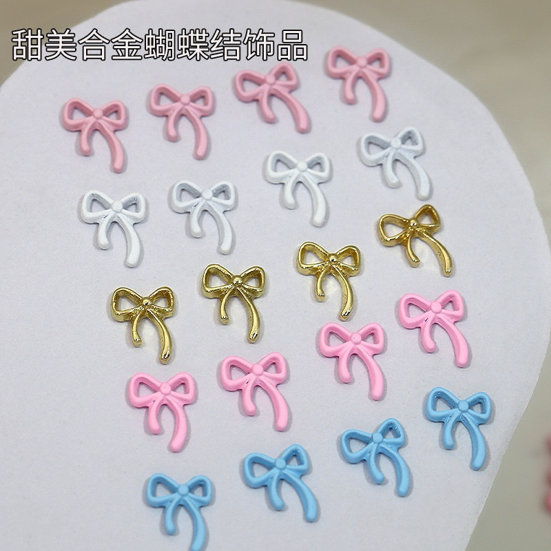 อะไหล่โบว์หางยาว สำหรับแต่งเล็บ สินค้าพร้อมส่งจากไทย - รูปที่ 2