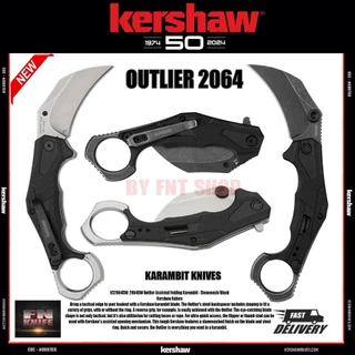 มีดพับ คารัมบิท Kershaw Outlier Assisted Karambit Knife Black GRN (8Cr13Mov 2.5" Black Stonewash)