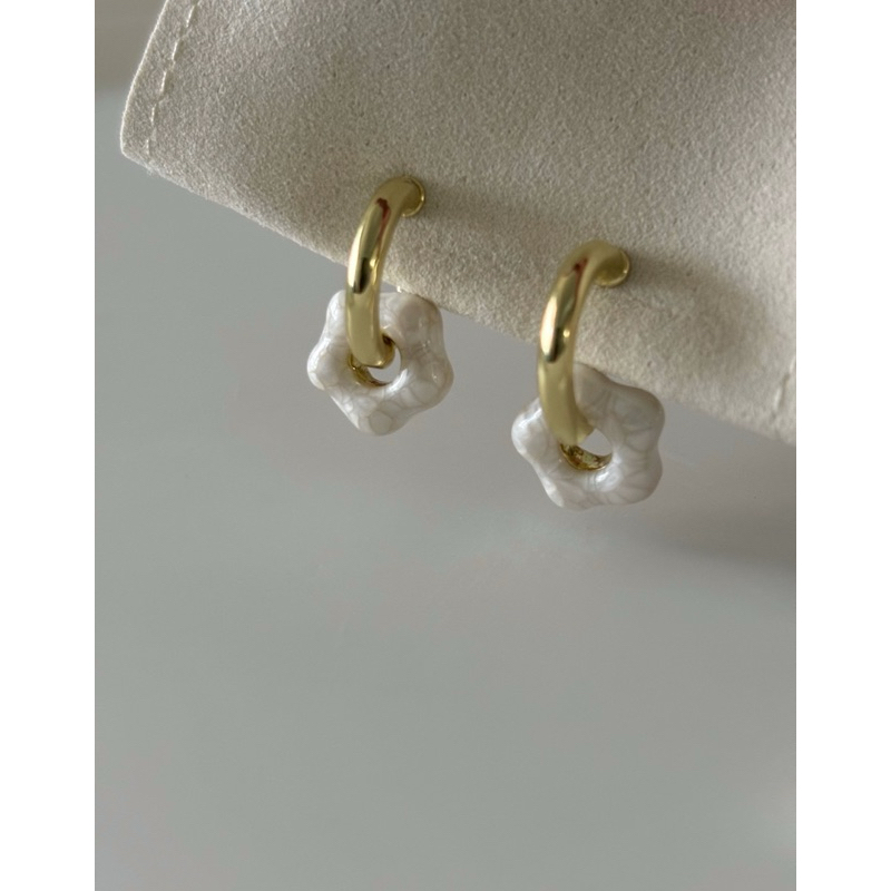 Sunday Morning Clip On Hoop Earrings