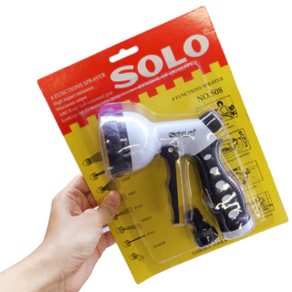SOLO ที่ฉีดน้ำ ปรับหัวฉีดได้ 8 แบบ NO.508 ผลิตจากพลาสติก ABS แข็งแรงทนทาน นุ่มมือ