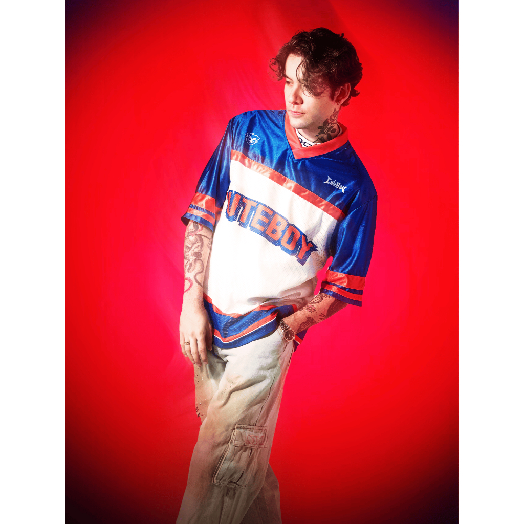 Sporty Hockey Mesh Top [Orange/Blue] เสื้อฮอกกี้
