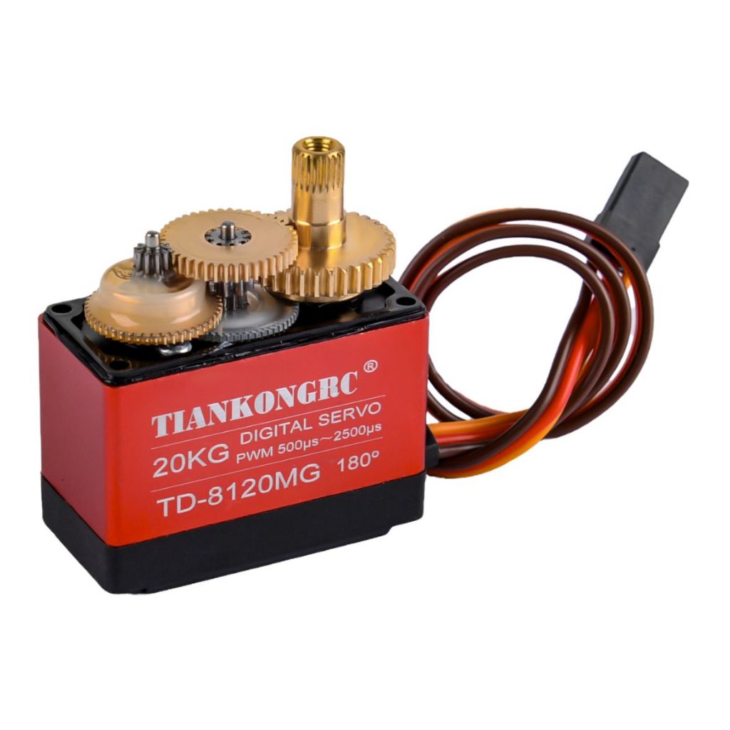 Servo 20KG 180/360 Degree Servo Aluminium Metal Gears 25T RC Car