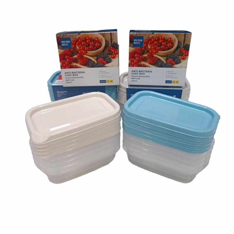 ชุดกล่องอาหารแบบสี่เหลี่ยมSuper Lock 1set/5ใบ 225ml.#6071