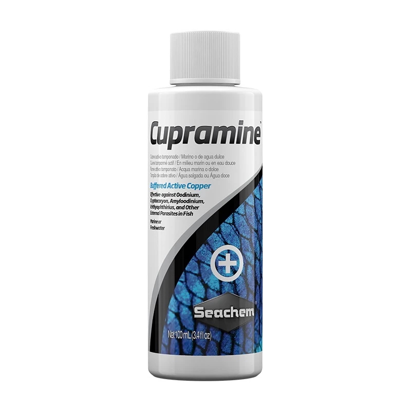 Cupramine™ Seachem Cupramine 100ml สารละลายคอปเปอร์ที่มีประสิทธิภาพสูง