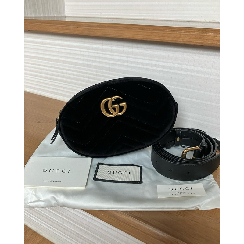 Gucci Velvet Marmont Belt Bag