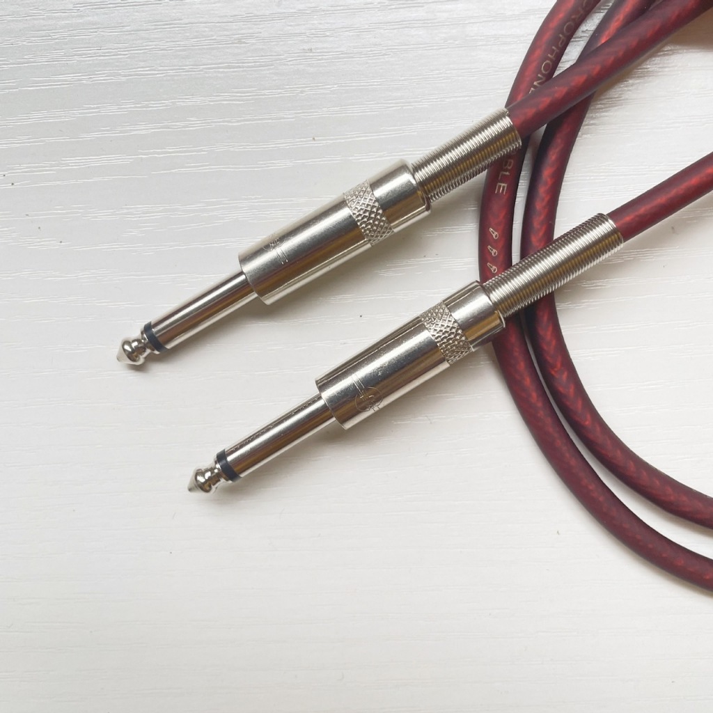 สายสัญญาณเสียง สายMono 6.35 มม. TRS สองฝั่ง ความยาวสาย 1เมตร สายสัญญาณเสียง TS สายสัญญาณโมโน แจ็คโฟน แจ็ค6.35 แจ็คโมโน