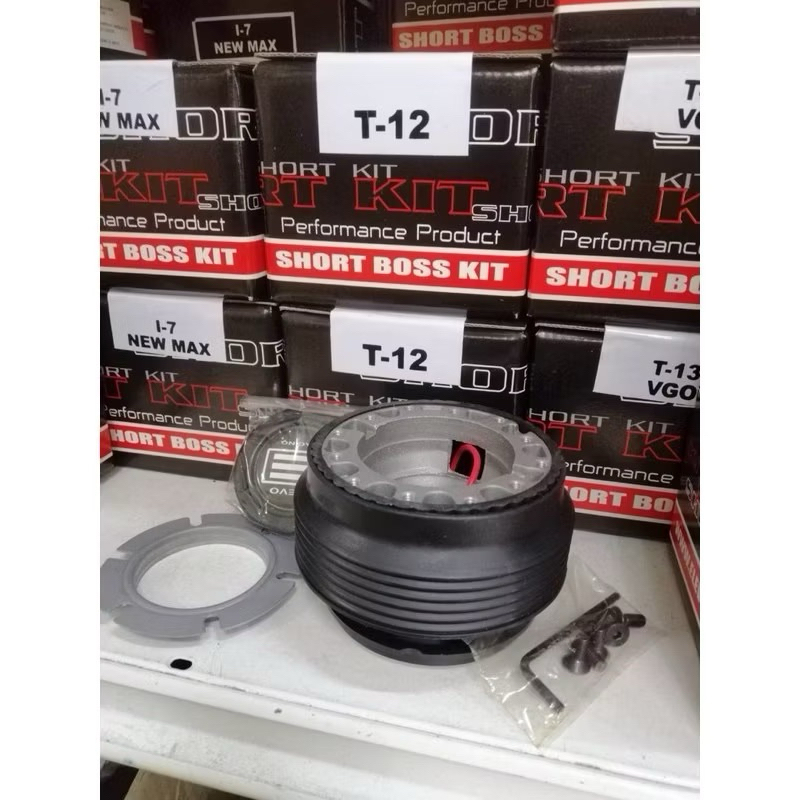 คอบาง T-12 คอพวงมาลัยแต่ง สำหรับรถรุ่น Vigo พวงมาลัยเดิม 3 ก้าน, TIGER D4D, ไมตี้เอ็กซ์, รถตู้ ไฮเอด